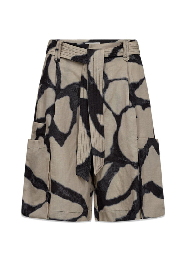 CMNATU SHORTS - Oyster Gray W. Black-Shorts-Copenhagen Muse-Butler Loftet