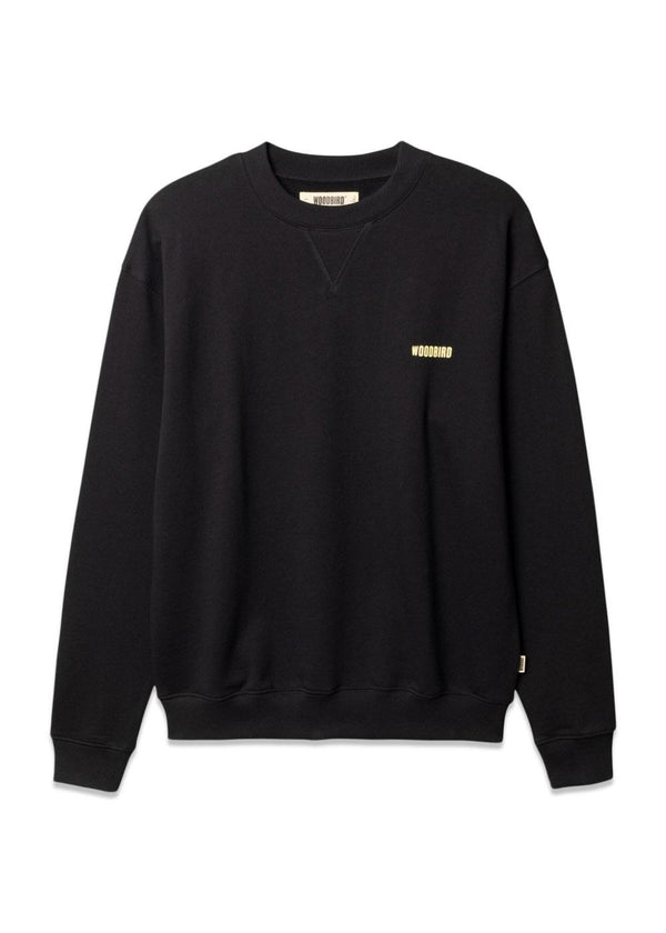 Cane Sea Crew - Black-Sweatshirts-Woodbird-Butler Loftet