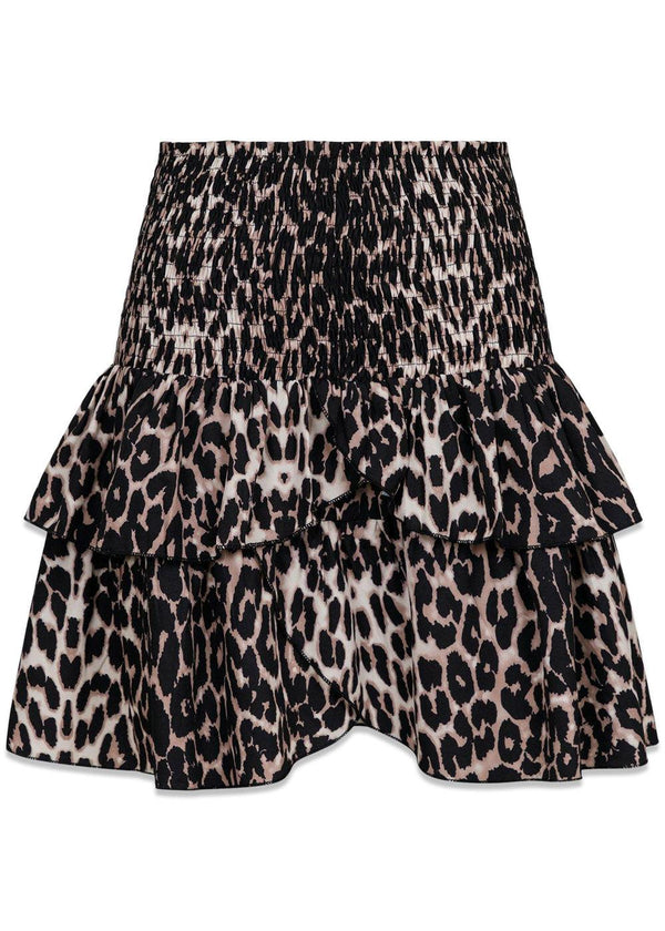 Carin R Leo Skirt - Leopard-Skirts-Neo Noir-Butler Loftet