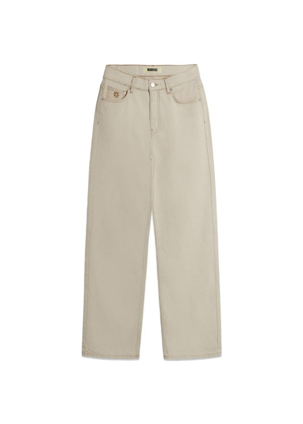 Carla Cloud Jeans - Off White-Jeans-Woodbird-Butler Loftet