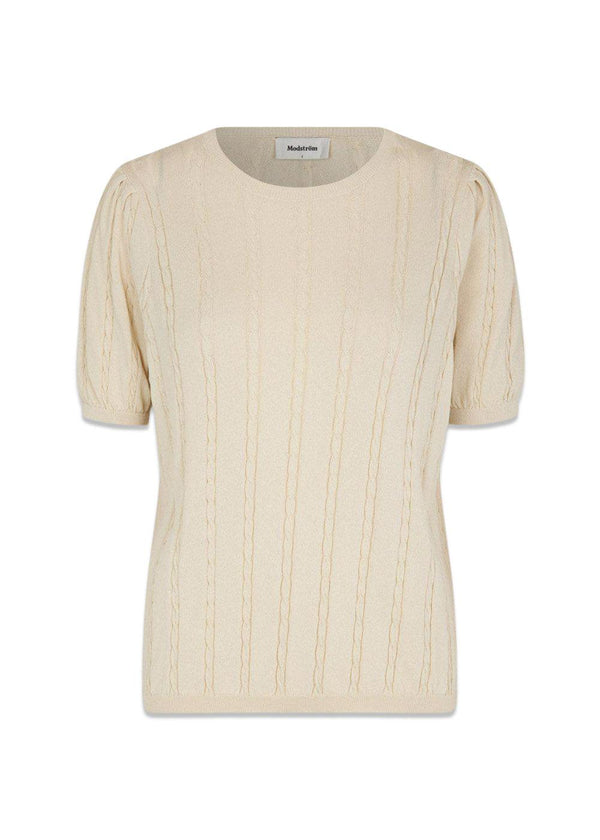 CarltonMD o-neck - Summer Sand-Knitwear-Modström-Butler Loftet