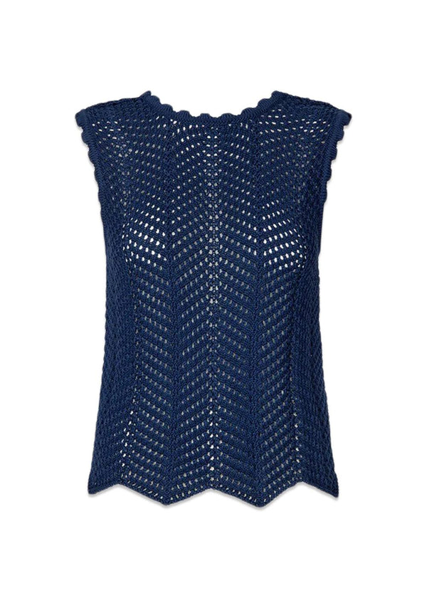 CaryMD top - Navy Sky-Knitwear-Modström-Butler Loftet