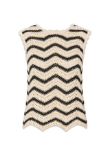 CaryMD top - Summer Sand Thin Black Stripe-Top-Modström-Butler Loftet