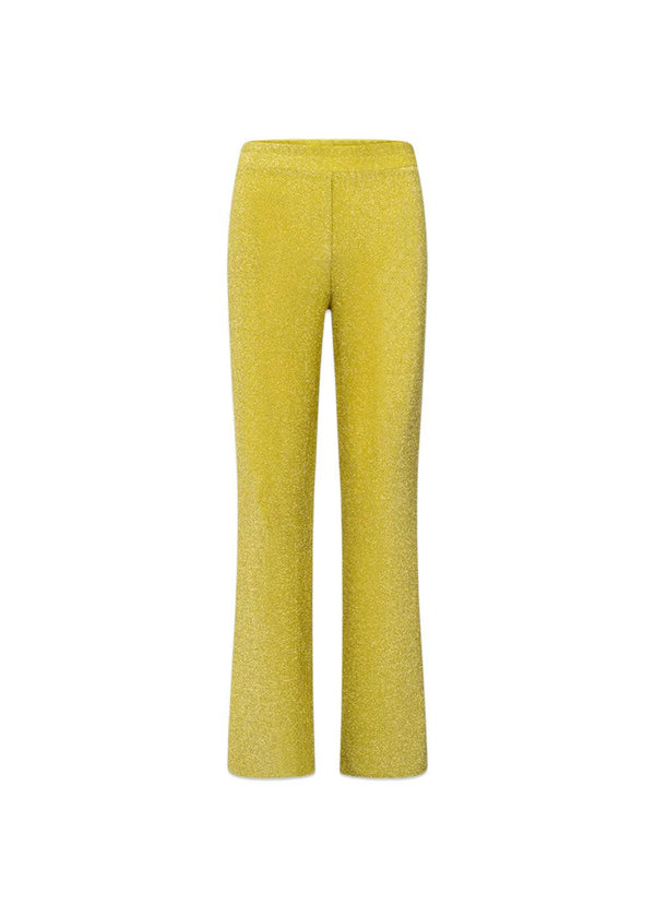Cattia Trousers - Golden Lime-Pants-HUNKØN-Butler Loftet