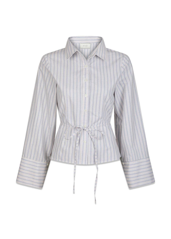 Clarida Stripe Shirt - Creme-Blouses-Neo Noir-Butler Loftet