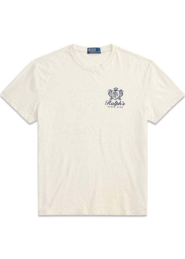 Classic Fit Jersey Graphic T-Shirt - White-T-shirts-Ralph Lauren-Butler Loftet
