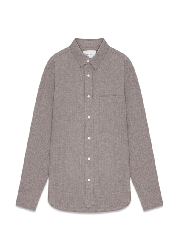 Cohen Shirt 5726 - Khaki Melange-Shirts-Nn. 07-Butler Loftet
