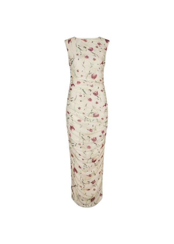 Carolina Artist Mesh Dress - Cream-Dress-Neo Noir-Butler Loftet