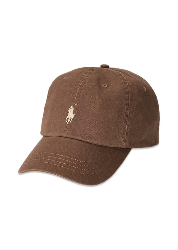 Cotton Chino Baseball Cap - Brown-Accessories-Ralph Lauren-Butler Loftet