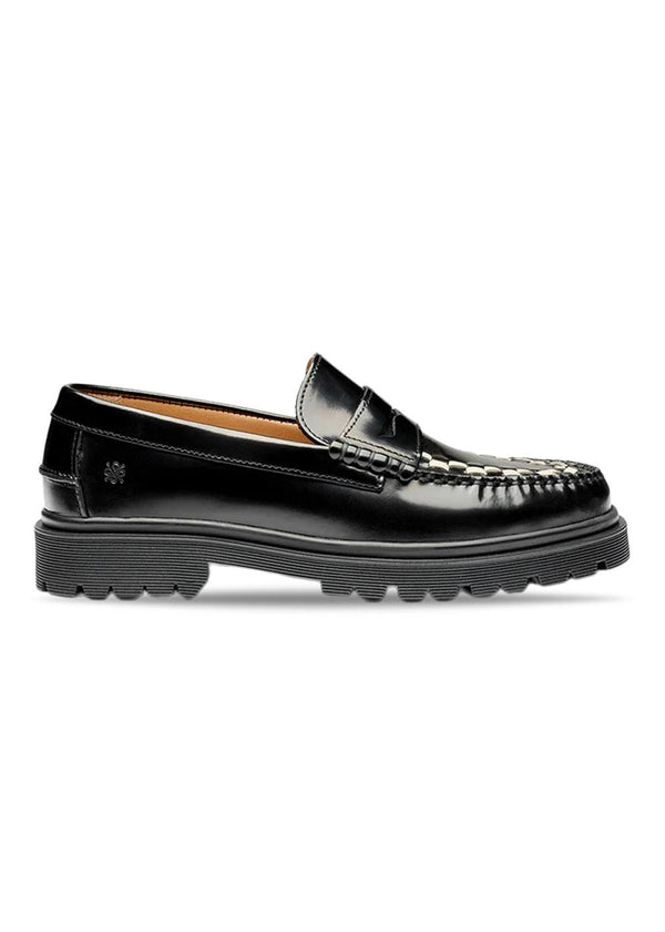 DUNCAN - Black/White Polido-Shoes-Playboy Footwear-Butler Loftet
