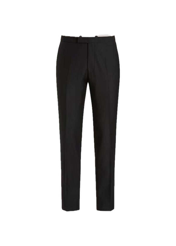 Denz Tuxedo Trousers - Black-Pants-Oscar Jacobson-Butler Loftet