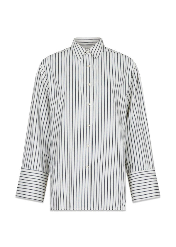 Dita Stripe Shirt - Creme-Shirts-Neo Noir-Butler Loftet