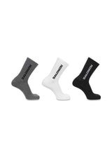 EVERYDAY CREW 3-PACK - Black / White / With Gray Melange-Socks/stockings-Salomon-Butler Loftet