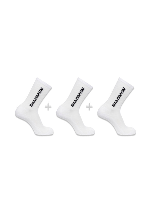 Salomon EVERYDAY CREW 3-PACK-WHITE-WHITE-WHITE - White / White / White. Buy socks/stockings here.