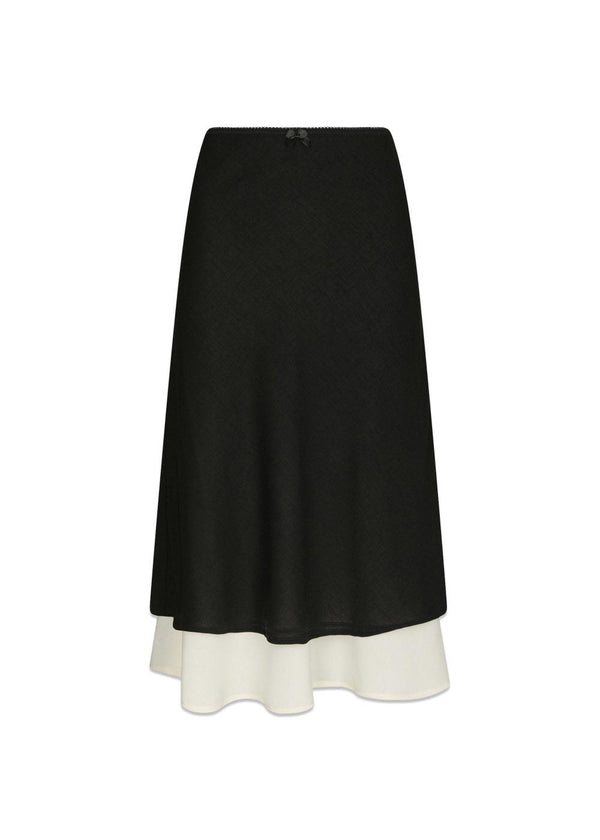Elinor Chiffon Skirt - Black-Skirts-Neo Noir-Butler Loftet