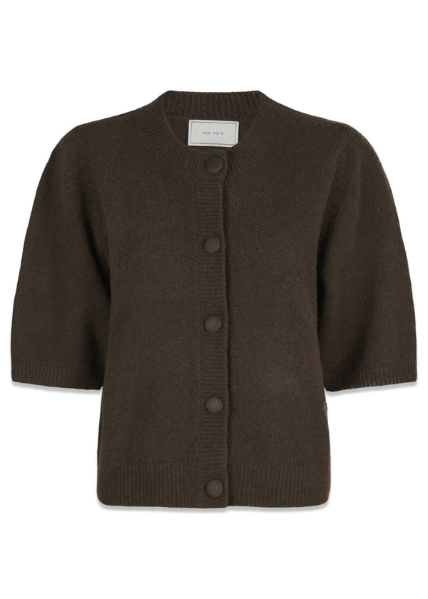Elmira Knit Cardigan - Chocolate Brown-Knitwear-Neo Noir-Butler Loftet