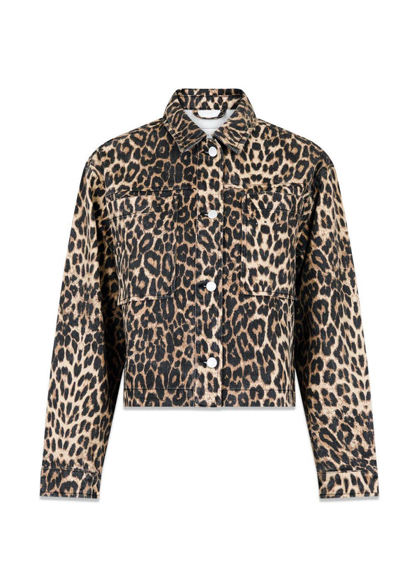 Emilia Leopard Jacket - Leopard-Outerwear-Neo Noir-Butler Loftet