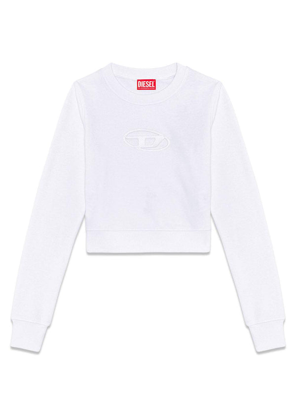 F-SLIMMY-OD SWEAT-SHIRT - Bright White-Sweatshirts-Diesel-Butler Loftet
