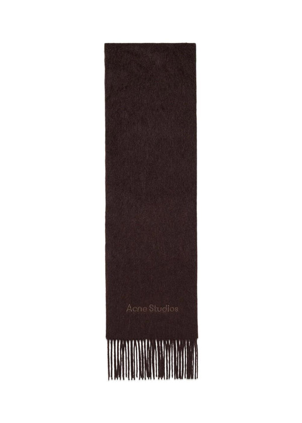 FN-UX-SCAR000473 - Dark Brown Melange-Scarf-Acne Studios-Butler Loftet