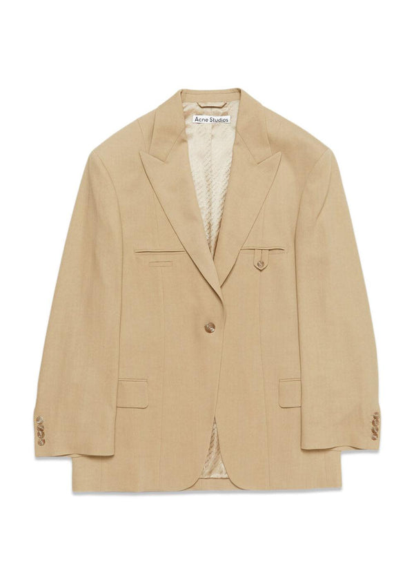 FN-WN-SUIT000629 - Camel Beige-Blazers-Acne Studios-Butler Loftet