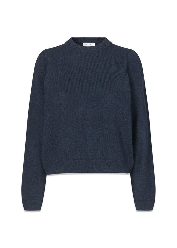 FaroMD o-neck - Navy Sky-Knitwear-Modström-Butler Loftet