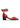 Feminine Buckle Open Cut Pump Naplack - Racing Red-Shoes-Ganni-Butler Loftet
