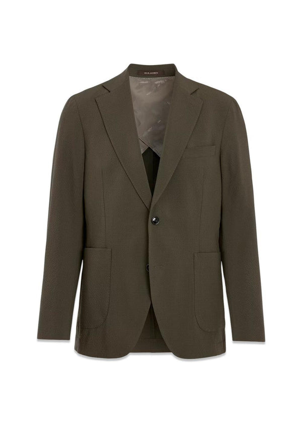 Ferry Patch Soft Blazer - Army Green-Blazers-Oscar Jacobson-Butler Loftet