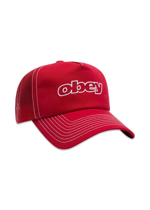 Form Trucker - True Red-Headwear-OBEY-Butler Loftet
