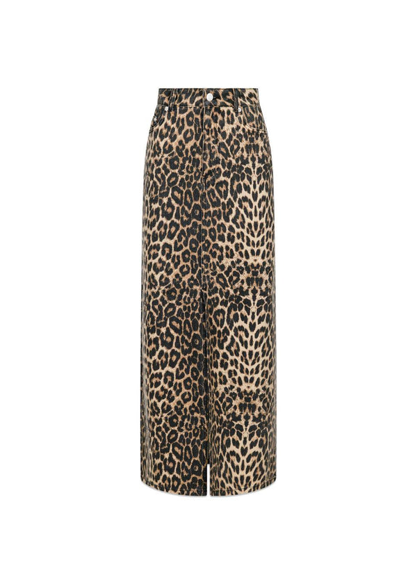 Frankie Leopard Skirt - Leopard-Skirts-Neo Noir-Butler Loftet