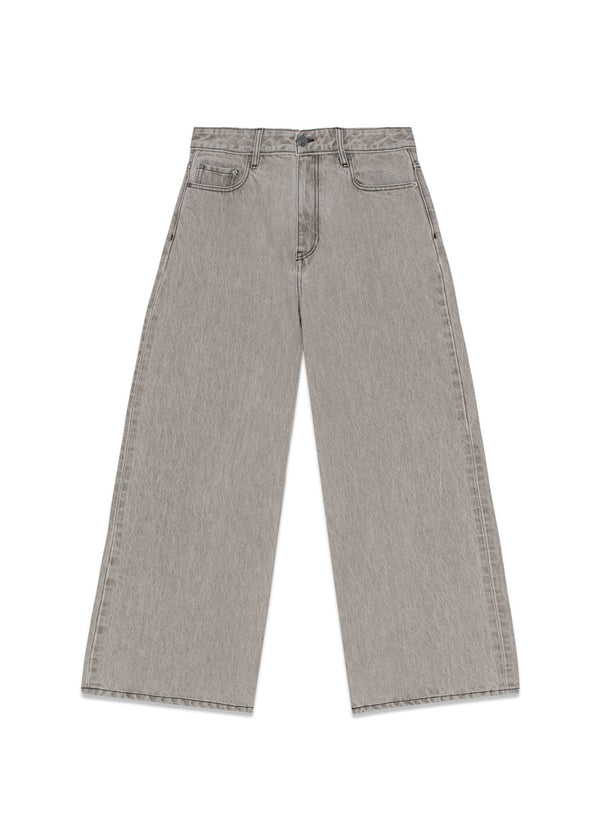 Future Denim Wide Jeans - Gray Quill-Jeans-Ganni-Butler Loftet