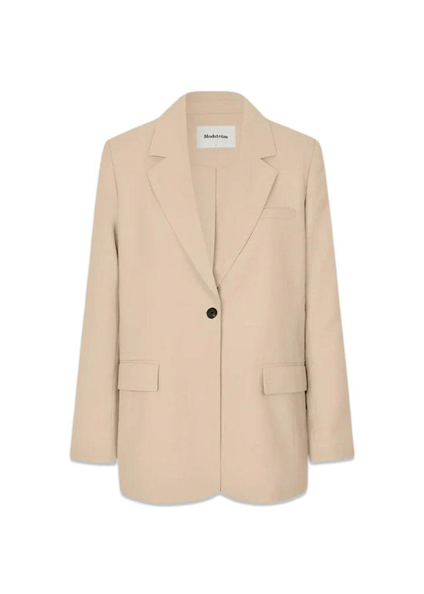 GaleMD 2 blazer - Beige Melange-Blazers-Modström-Butler Loftet