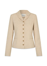 GaleMD 2 short blazer - Beige Melange-Blazers-Modström-Butler Loftet