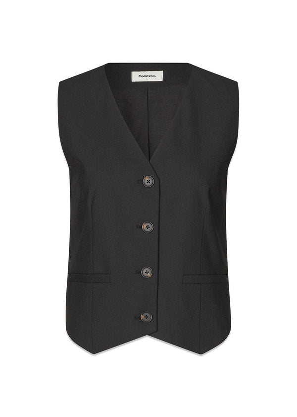 GaleMD 2 vest - Black-Blazers-Modström-Butler Loftet