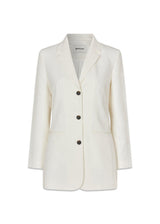 GaleMD slim blazer - Soft White-Blazers-Modström-Butler Loftet