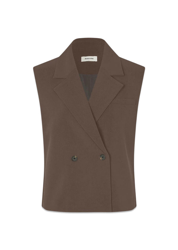 Galemd vest - Espresso-Blazers-Modström-Butler Loftet