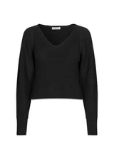 GalenMD short v-neck - Black-Knitwear-Modström-Butler Loftet