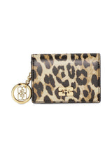 Ganni Bou Card Holder With Flap Print - Leopard-Wallet/Purse-Ganni-Butler Loftet