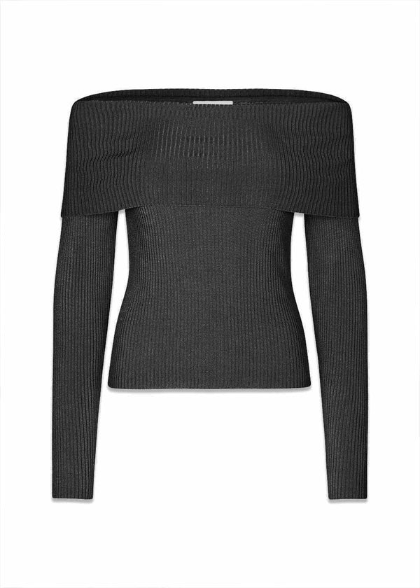 GaryMD top - Black-Knitwear-Modström-Butler Loftet