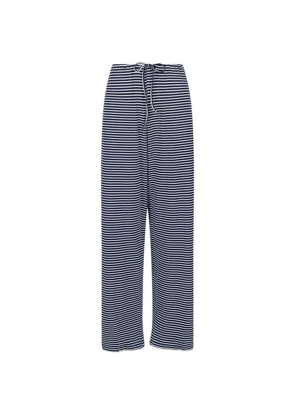 Geri Stripe Pants - Dark Navy-Pants-Neo Noir-Butler Loftet