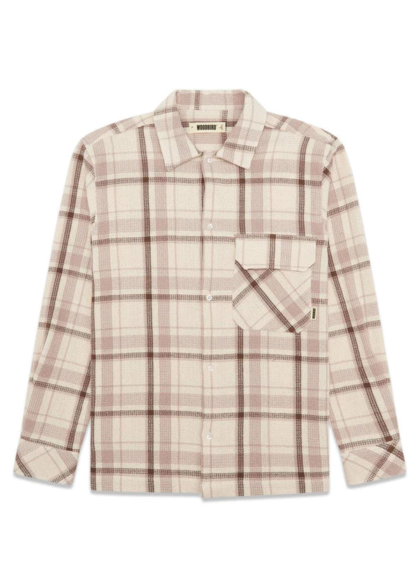 Glixto Knipe Shirt - Brown-Shirts-Woodbird-Butler Loftet