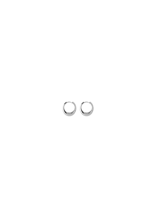 Globe Huggies - Silver-Jewellery-Pernille Corydon-Butler Loftet
