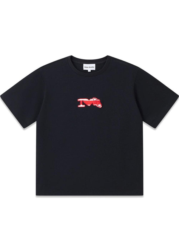 Globe Studios Patchwork T-shirt 'Black' - Black-T-shirts-Globe Studios-Butler Loftet