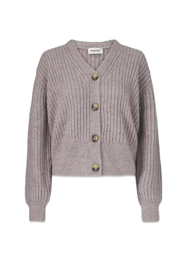 Goldie cardigan - Camel-Knitwear-Modström-Butler Loftet