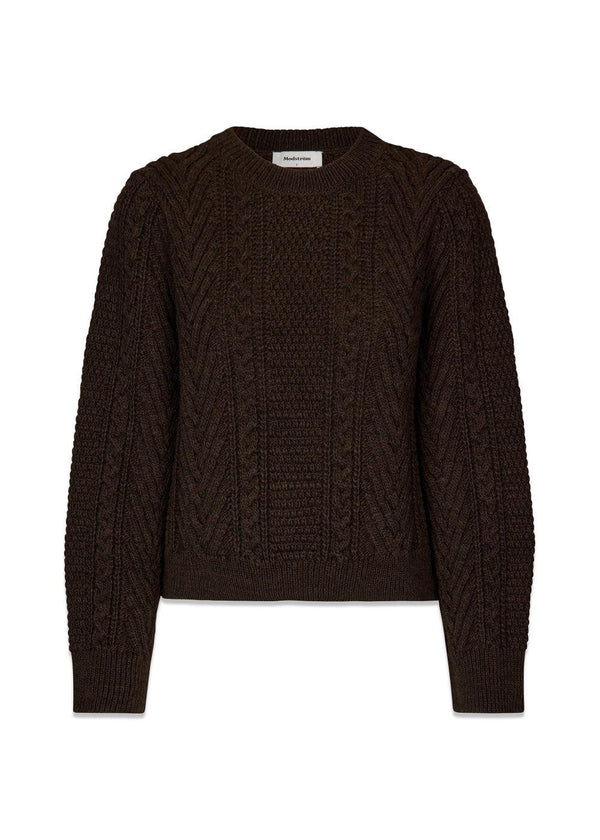 Modströms GrannonMD o-neck - Chocolate. Buy knitting here.
