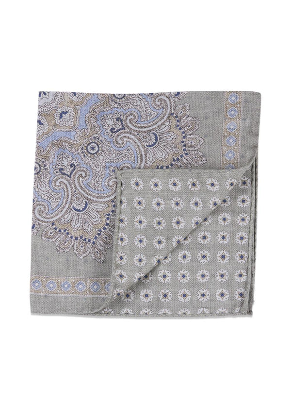 Green Silk Pocket Square - Green-Accessories-Portia-Butler Loftet