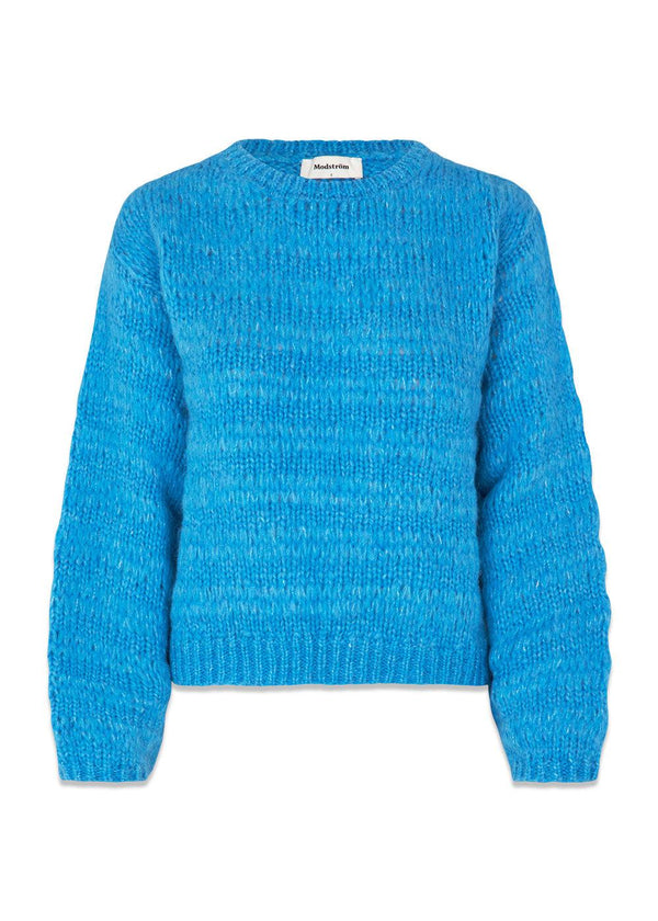 Modströms GroverMD o-neck - Bonnie Blue. Buy knitting here.