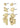 HORIZON earrings gold plated - Gold Plated-Jewellery-Pilgrim-Butler Loftet