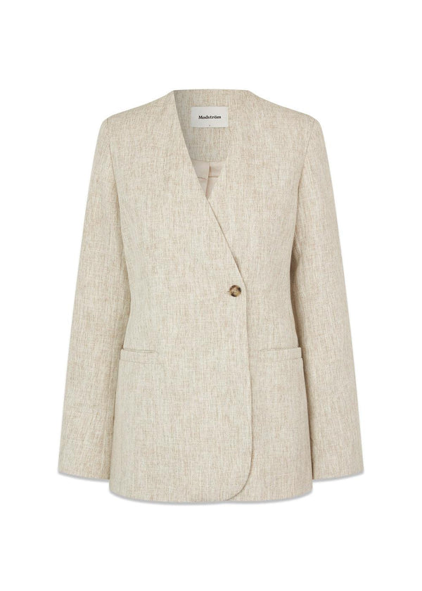 Modströms HaleyMD blazer - Summer Sand Melange. Køb jakkesæt women her.