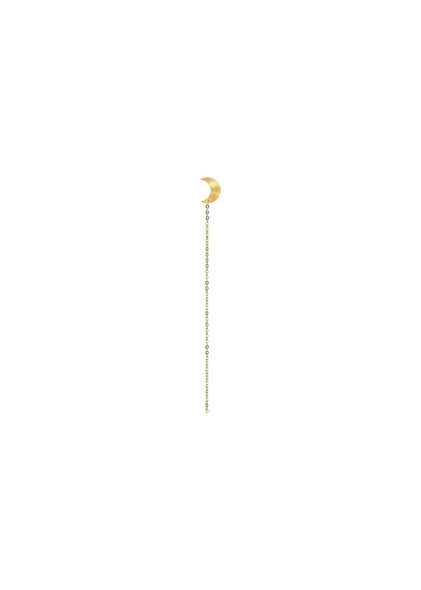 Half Moon Chain Stud - Gold-Plated Silver-Jewellery-Jane Kønig-Butler Loftet