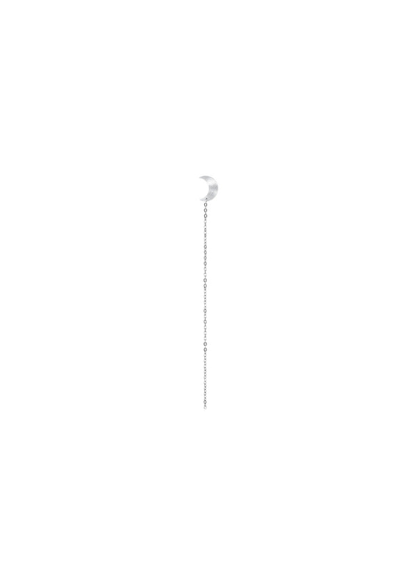 Half Moon Chain Stud - Sterling Silver-Jewellery-Jane Kønig-Butler Loftet